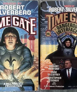 Lot Of (2) Robert Silverberg TIME GATE Vintage Science Fiction 1st Printing 1990