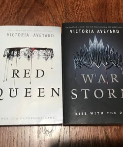 Lot Of (2) Red Queen + War Storm, Paperback, YA Fantasy Romance Series