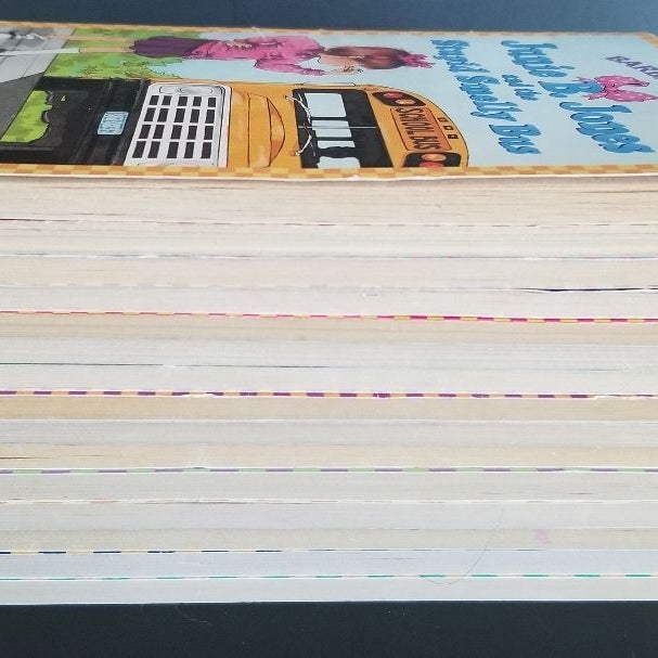 SET OF 15 SCHOLASTIC JUNIE B. JONES BOOKS BARBARA PARK EARLY 1990s CHECKERED BORDER COVERS LOT #2