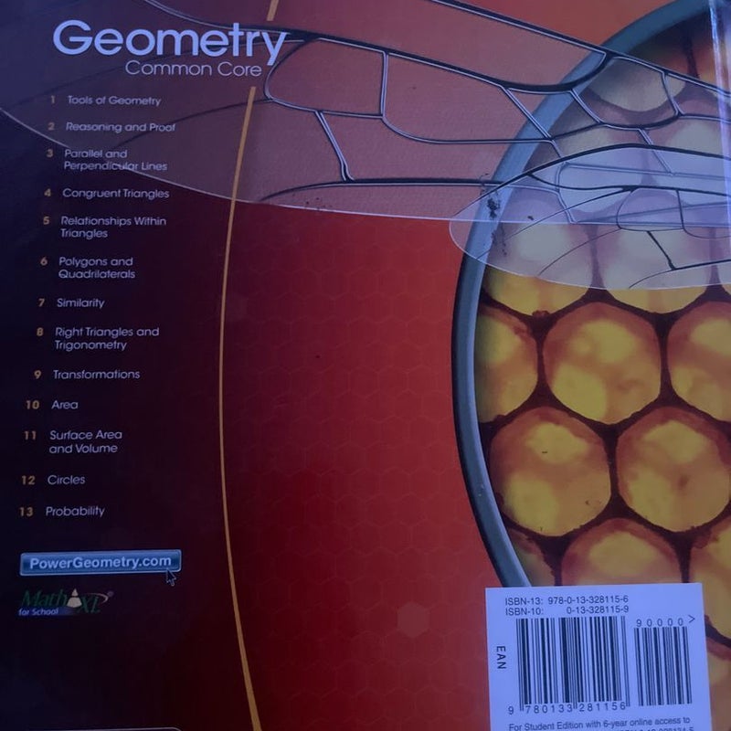 High School Math 2015 Common Core Geometry Student Edition Grades 9/10
