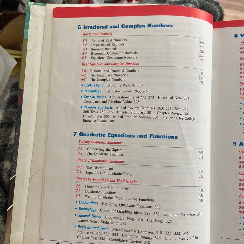Algebra and Trigonometry Structure and Method classroom book  