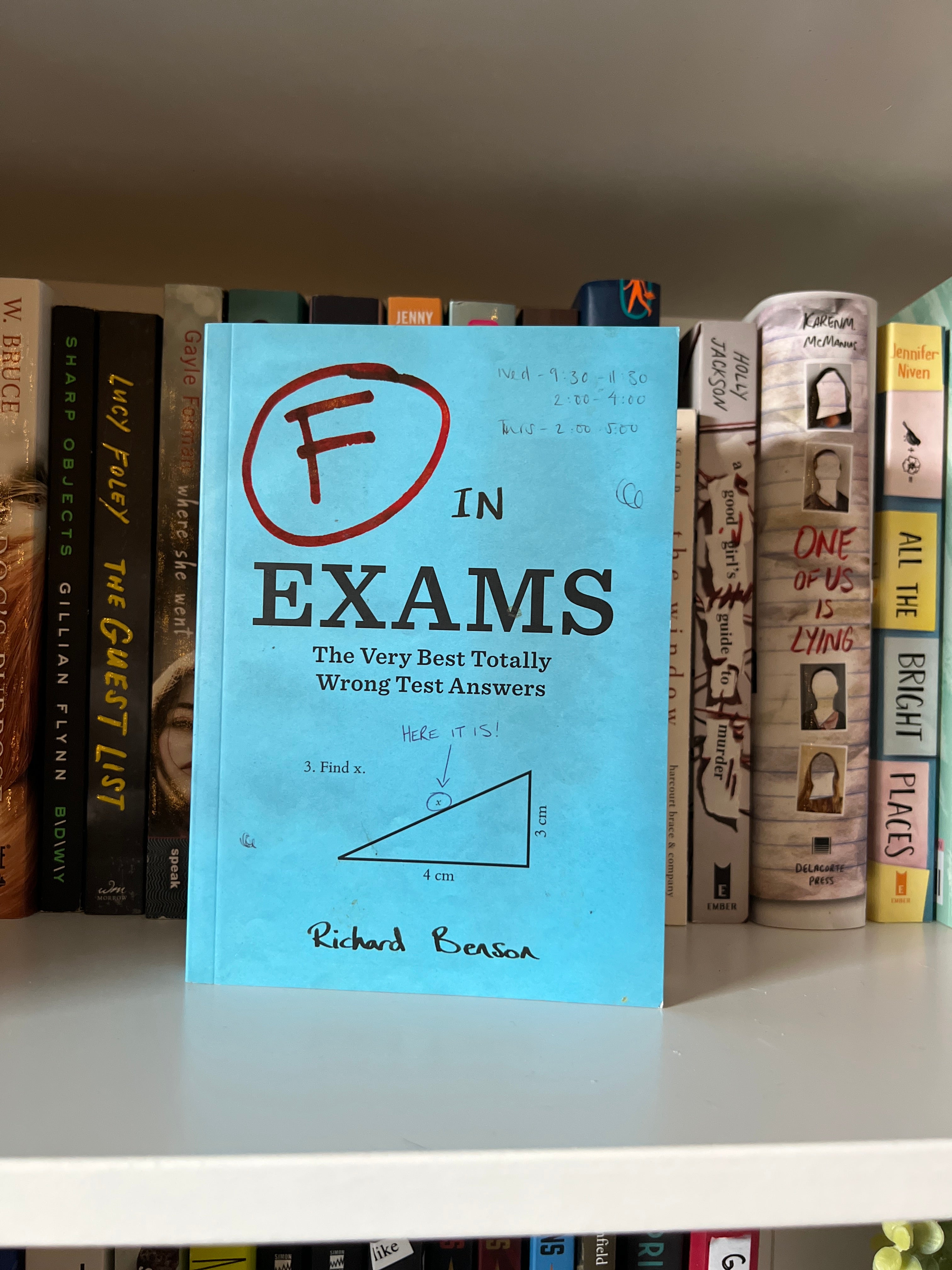 F in Exams: the Very Best Totally Wrong Test Answers (Unique Books, Humor Books, Funny Books for Teachers)