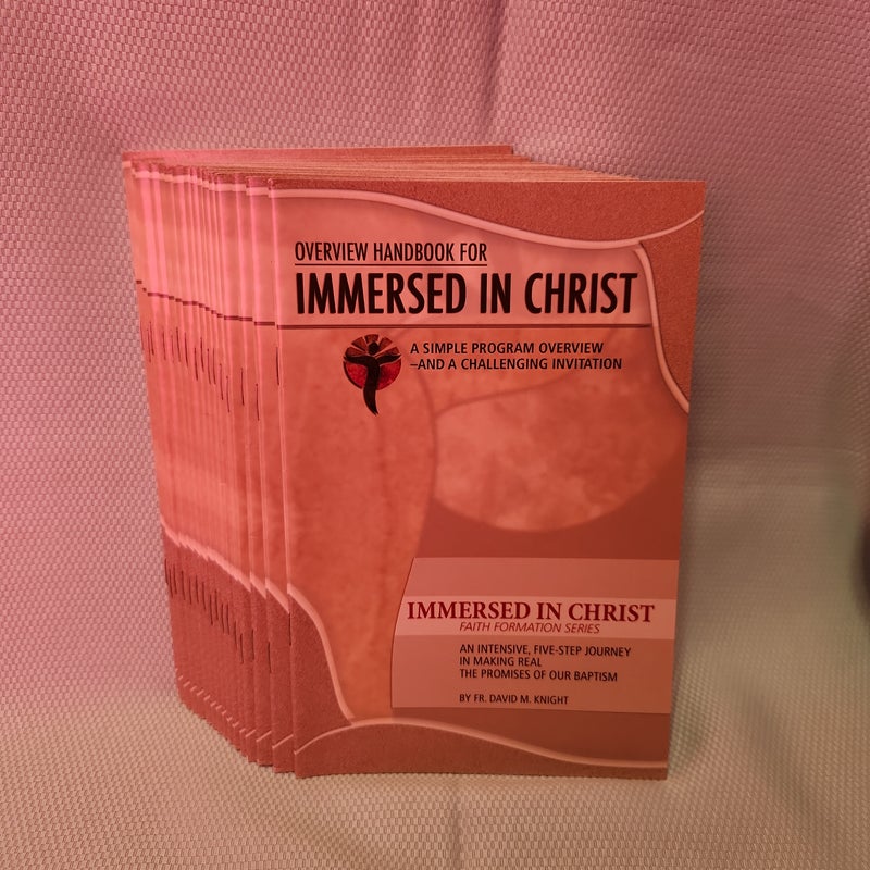 16 copies of Immersed in Christ Overview Handbook