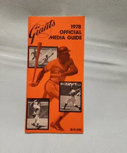 San Francisco Giants 1978 Official Media Guide