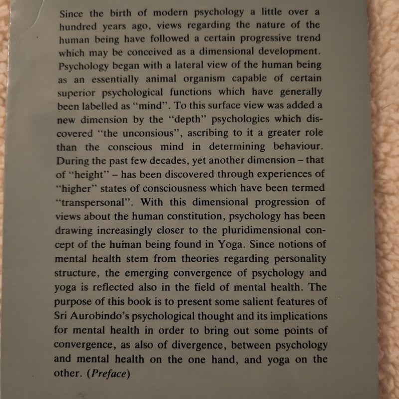 Psychology, Mental Health and Yoga