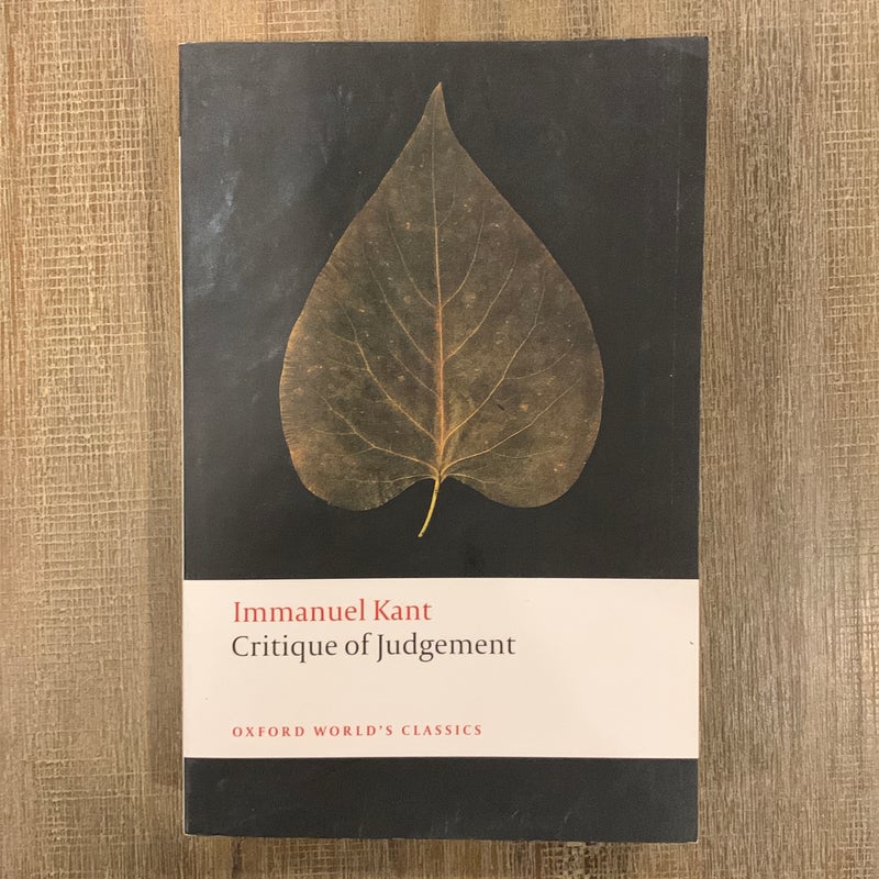 Critique of Judgement