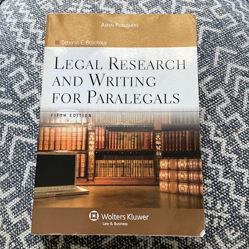 Legal Research and Writing for Paralegals