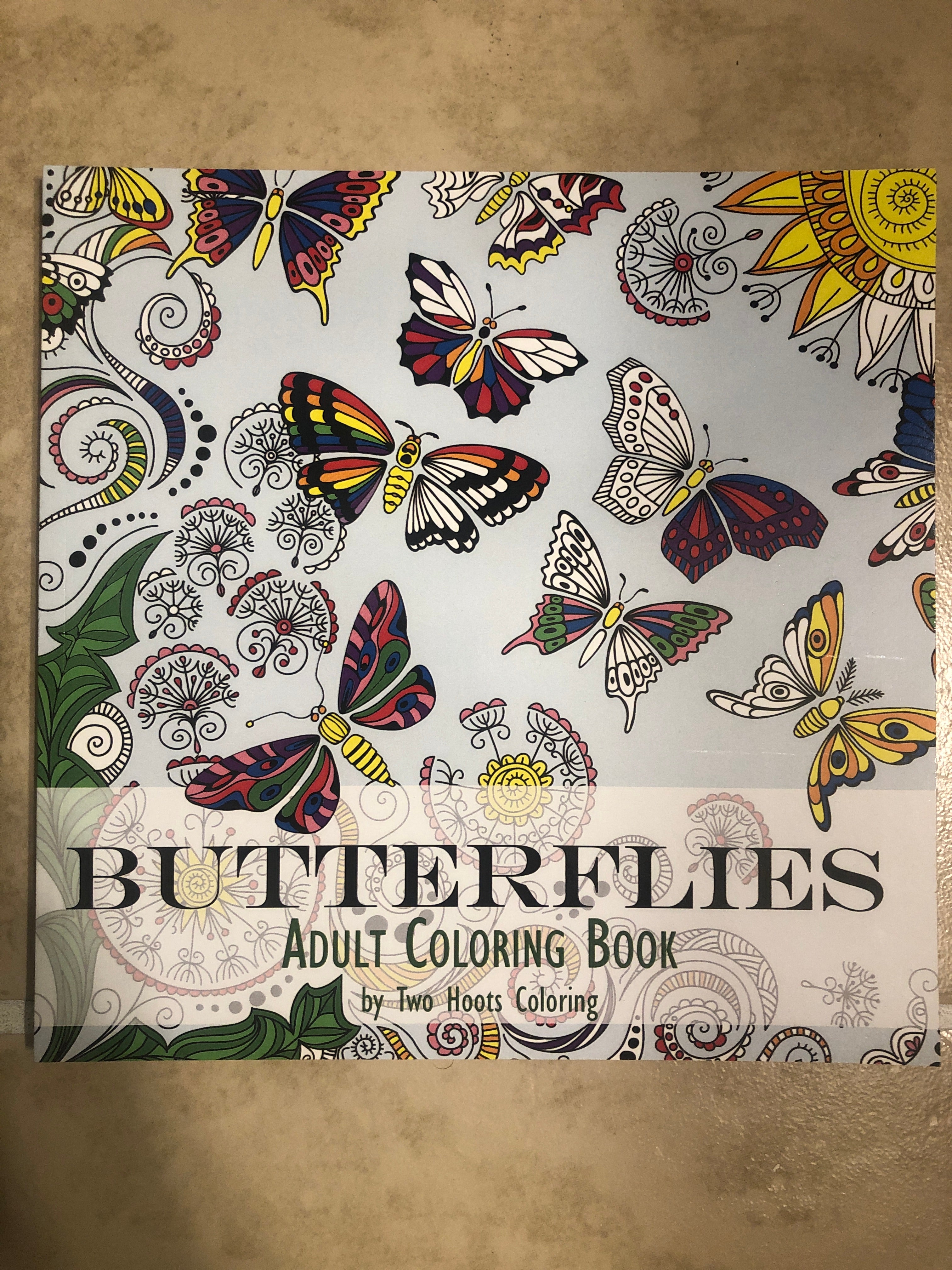 Adult Coloring Book: Butterflies