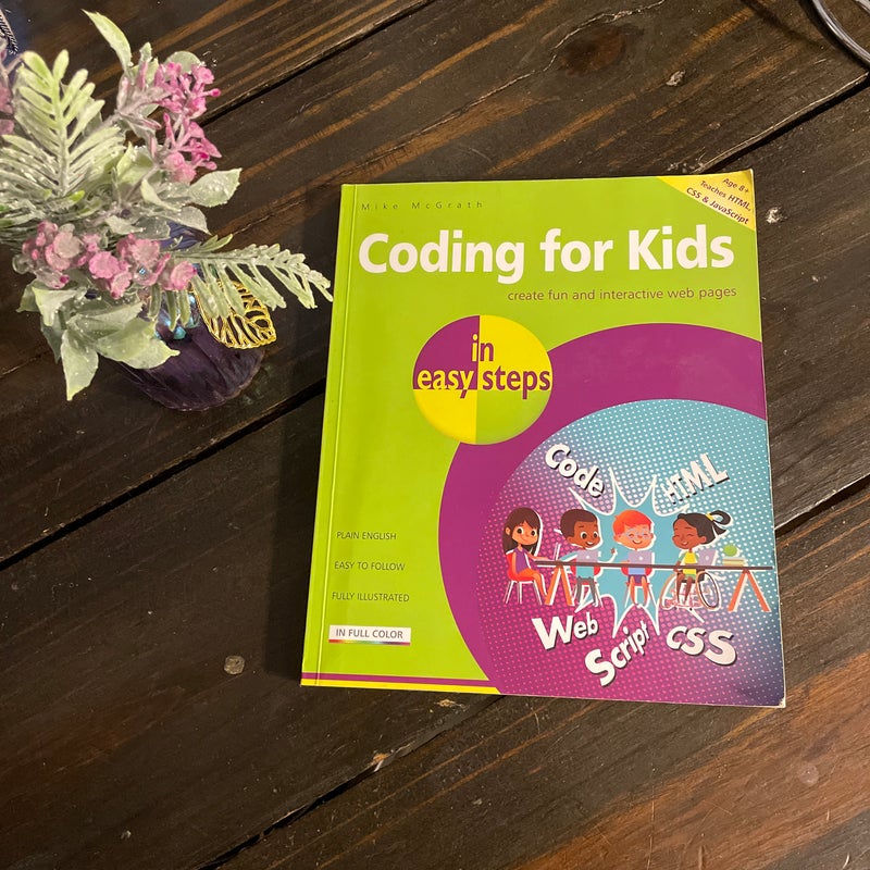 Coding for Kids in Easy Steps