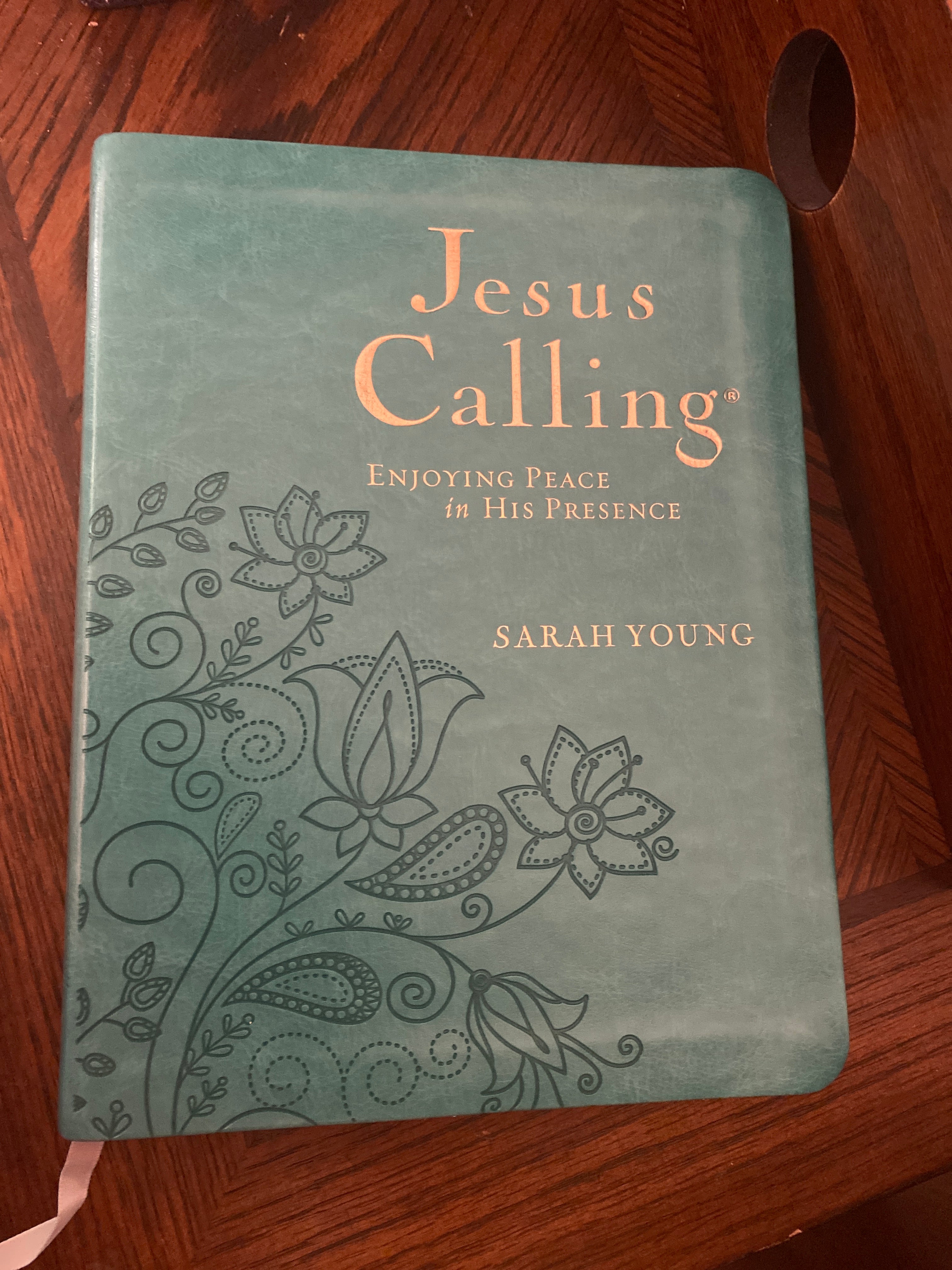 Jesus Calling, Large Text Teal Leathersoft, with Full Scriptures