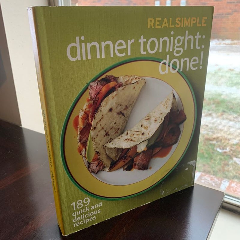 Real Simple Dinner Tonight -- Done!