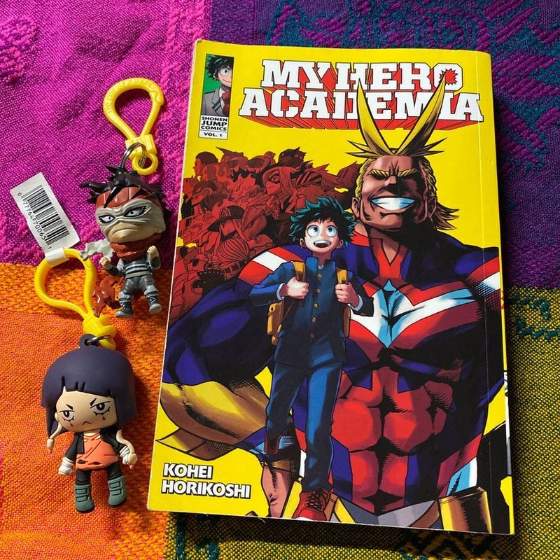 My Hero Academia, Vol. 1 & keychains