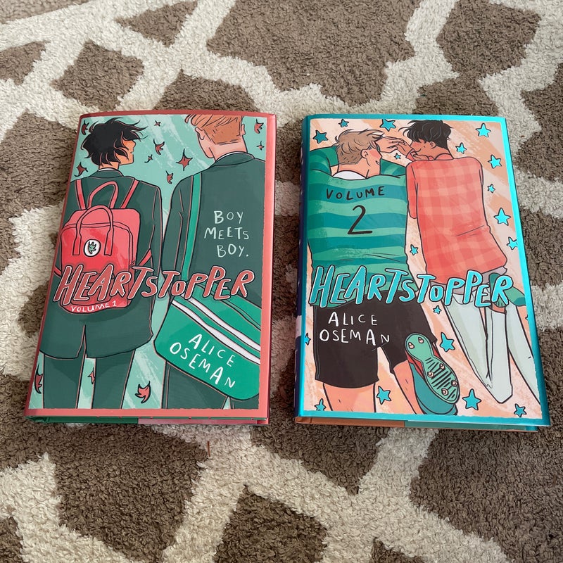 Heartstopper vol 1 & 2 vol 2 signed 