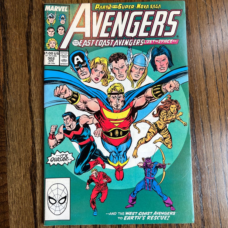Avengers #302 Super-Nova Saga Part 2 East Coast Marvel Comics
