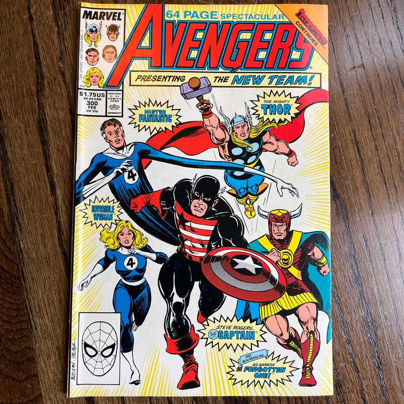 THE AVENGERS #300, the team! February 1989 (Volume 1)