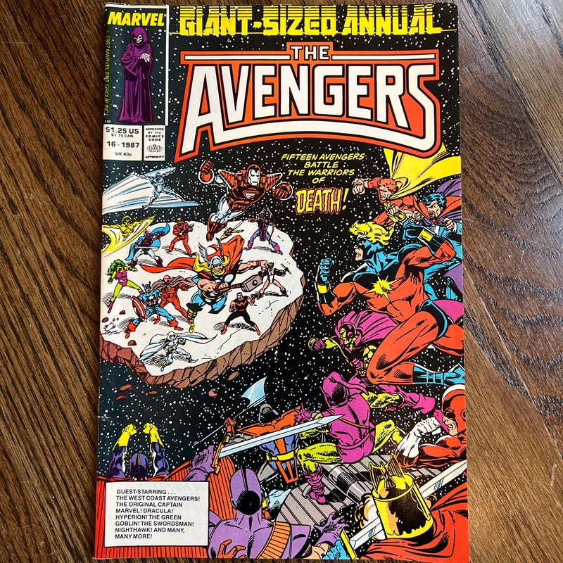 The Avengers 16. 1987 Giant Sized Annual Marvel Comics 