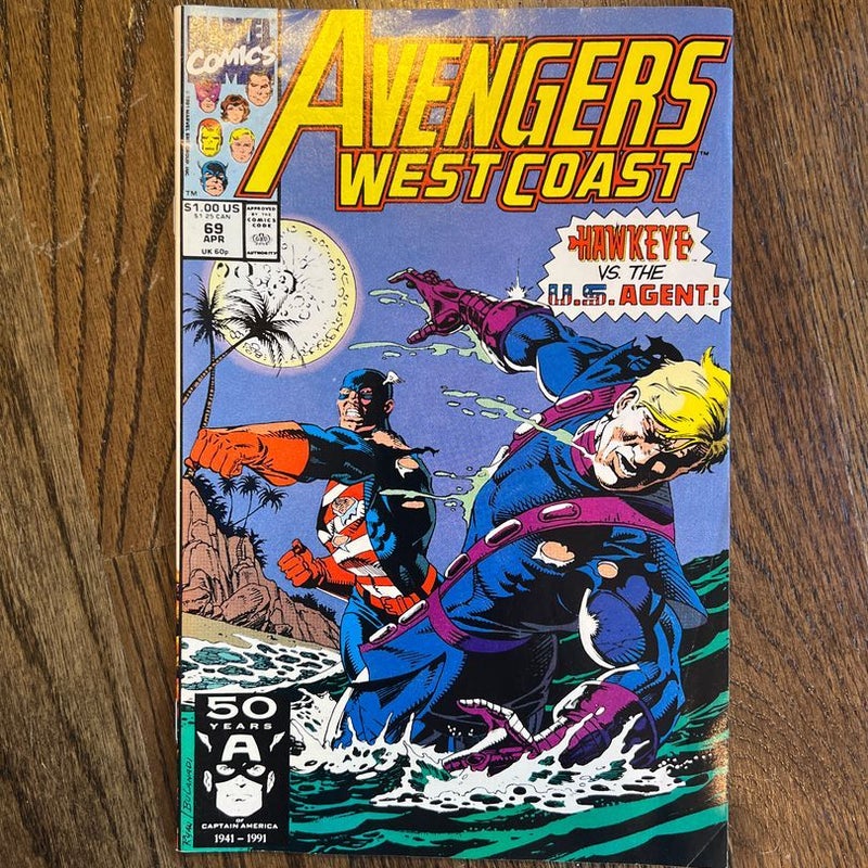 Avengers West Coast 69 Apr., Marvel Comics