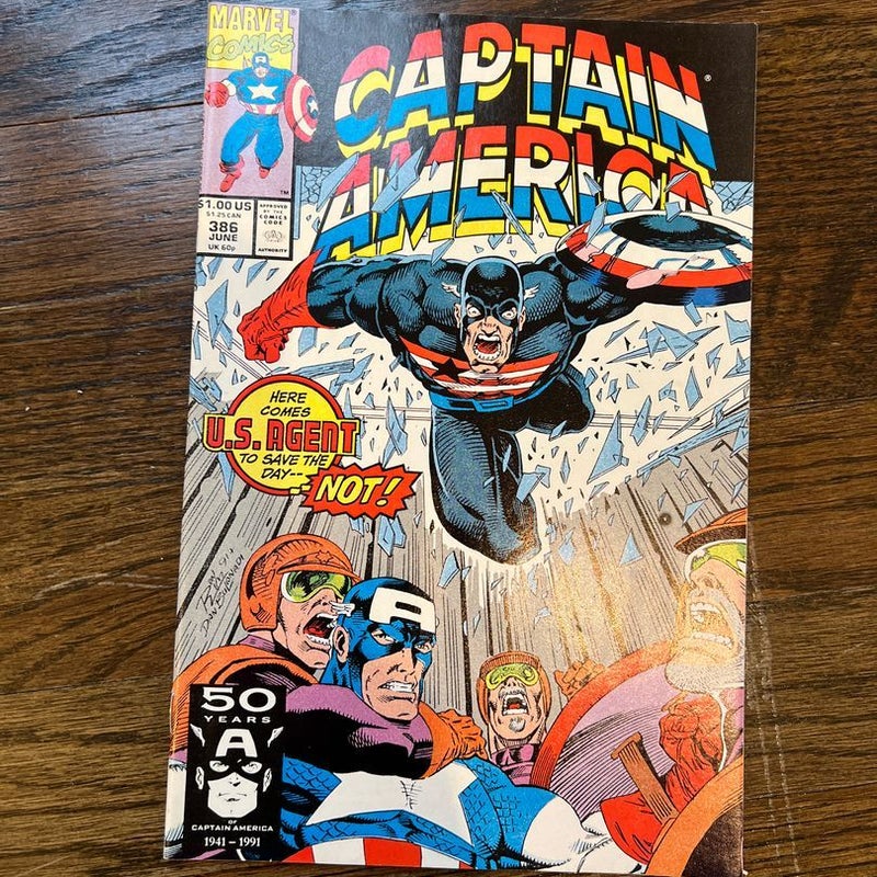 Captain America #386 (June 1991 Marvel) 