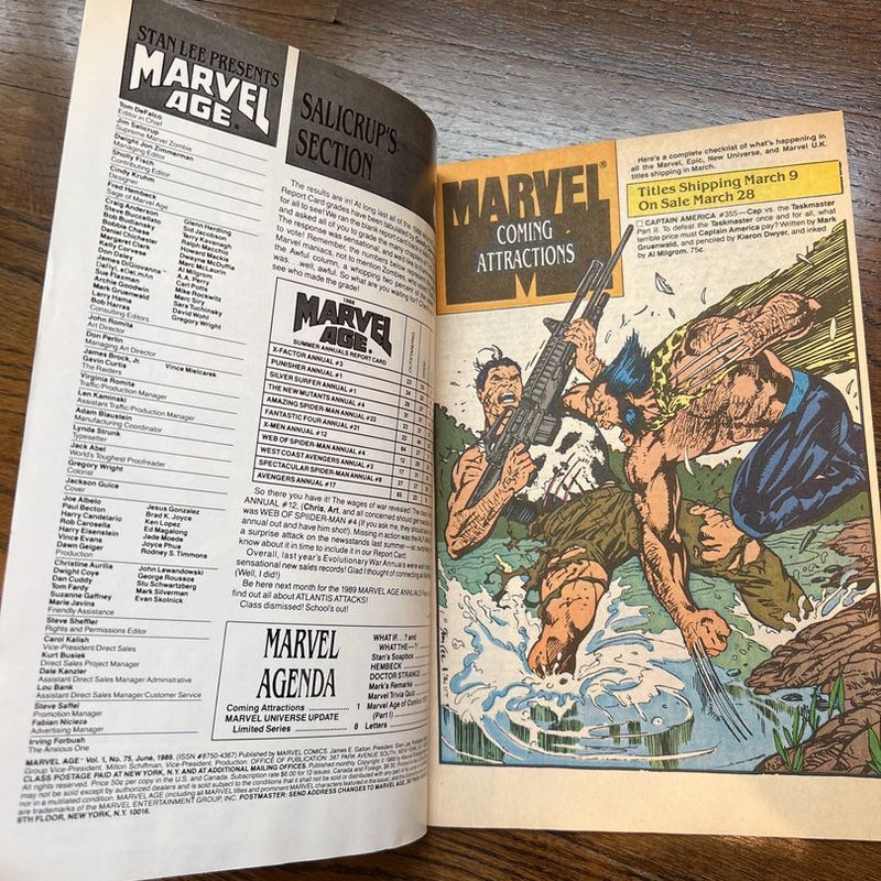 Marvel Age #75, Jun. 1989