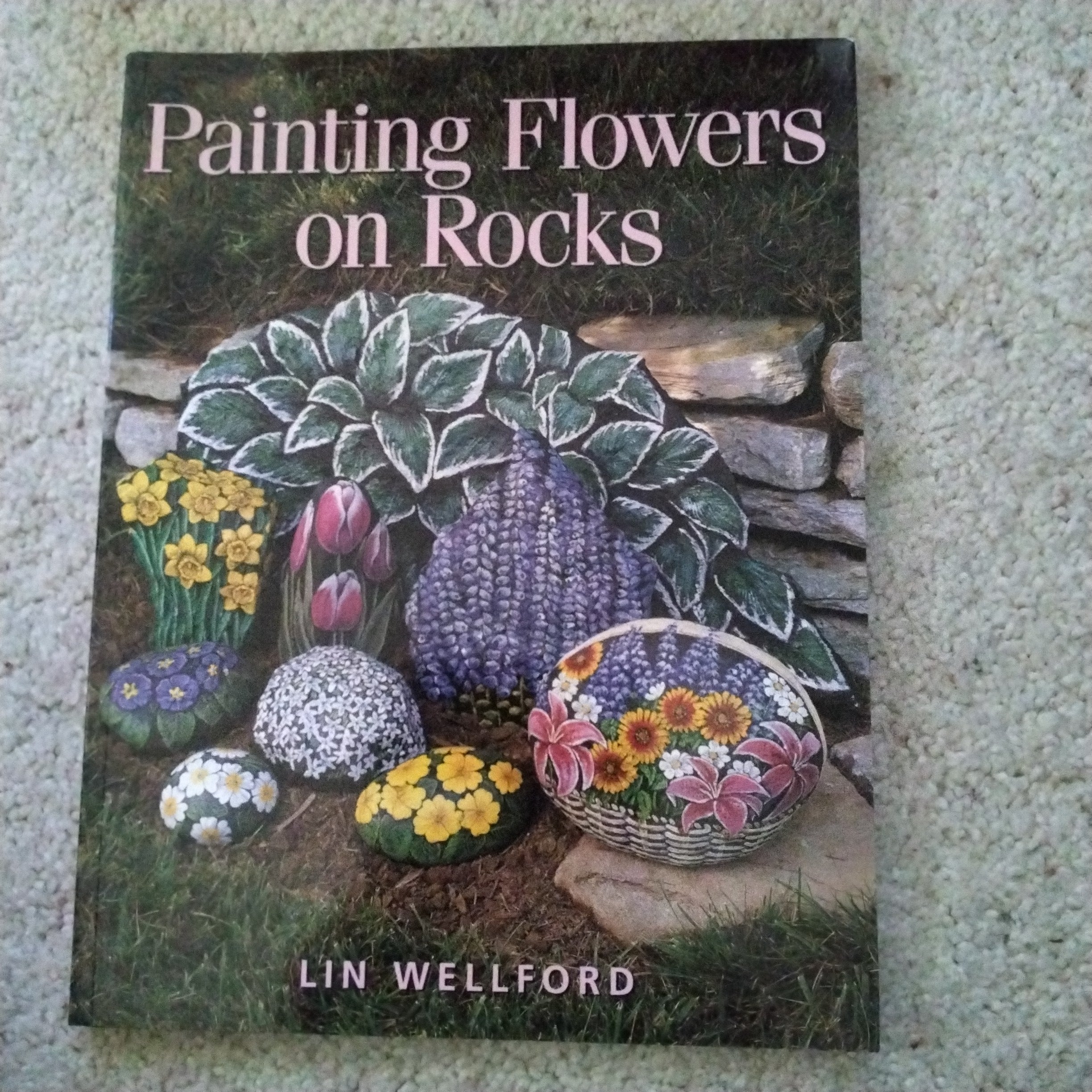 Painting Flowers on Rocks