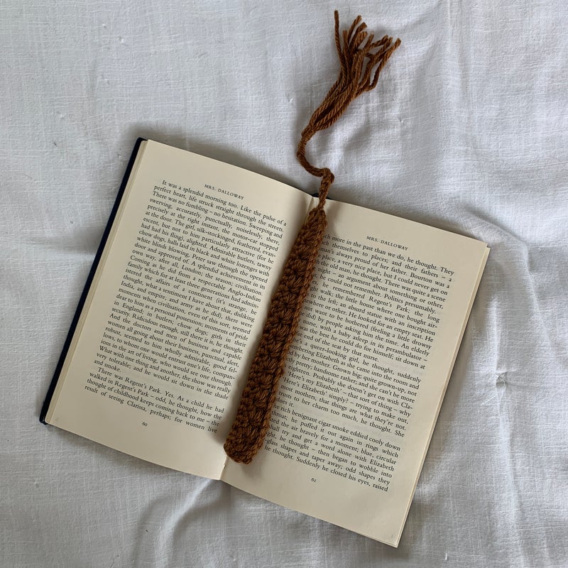 Handmade crochet bookmark