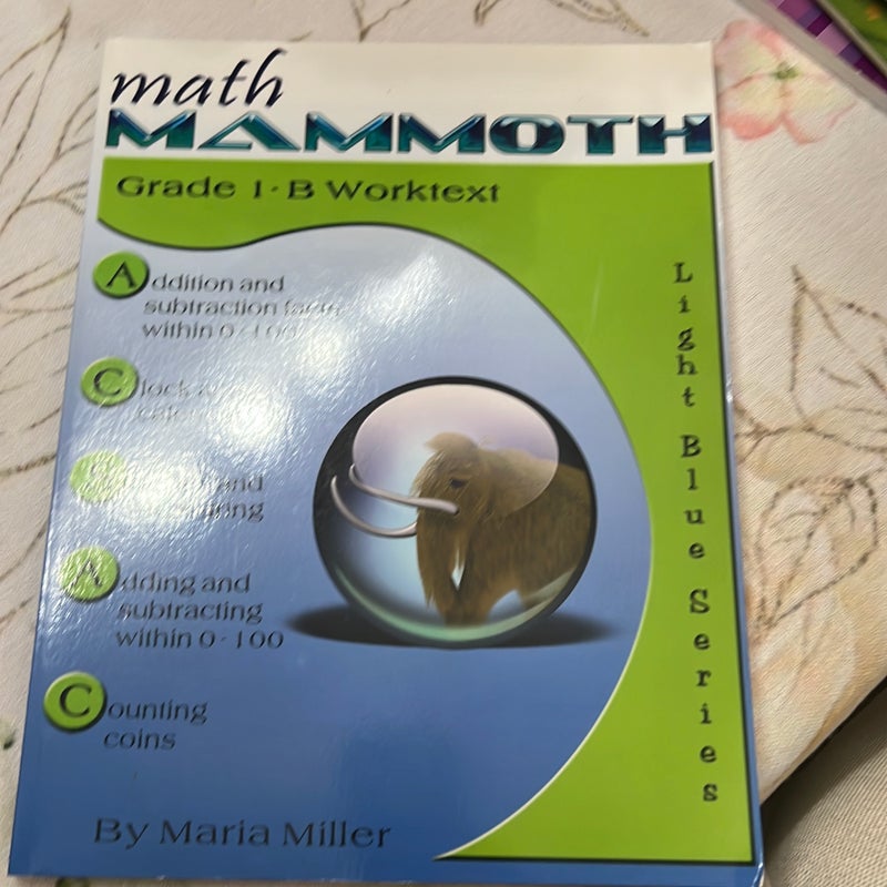 Math Mammoth Grade 1-B Worktext