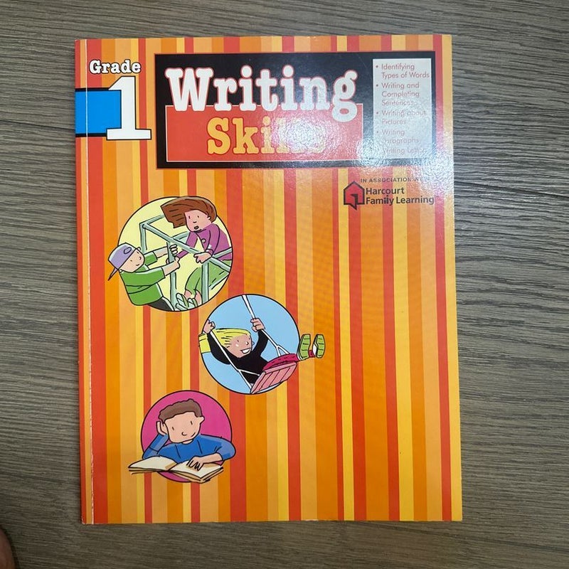 Writing Skills: Grade 1 (Flash Kids Harcourt Family Learning)