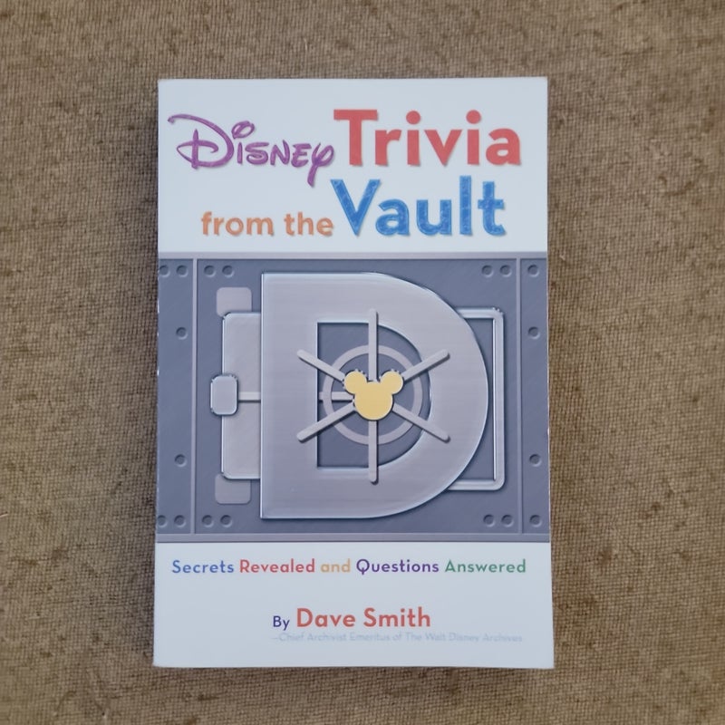 Disney Trivia from the Vault