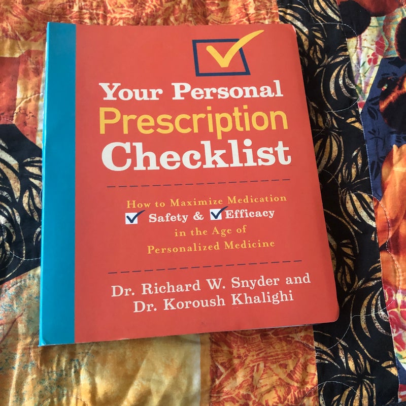 Your Personal Prescription Checklist