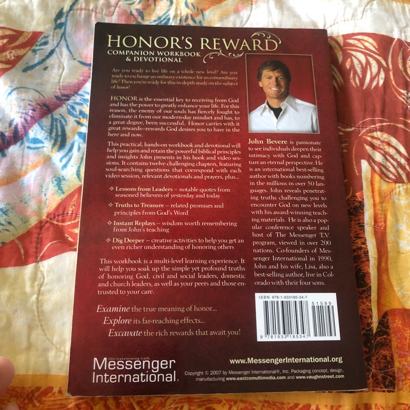 Honor's Reward Devotional Workbook