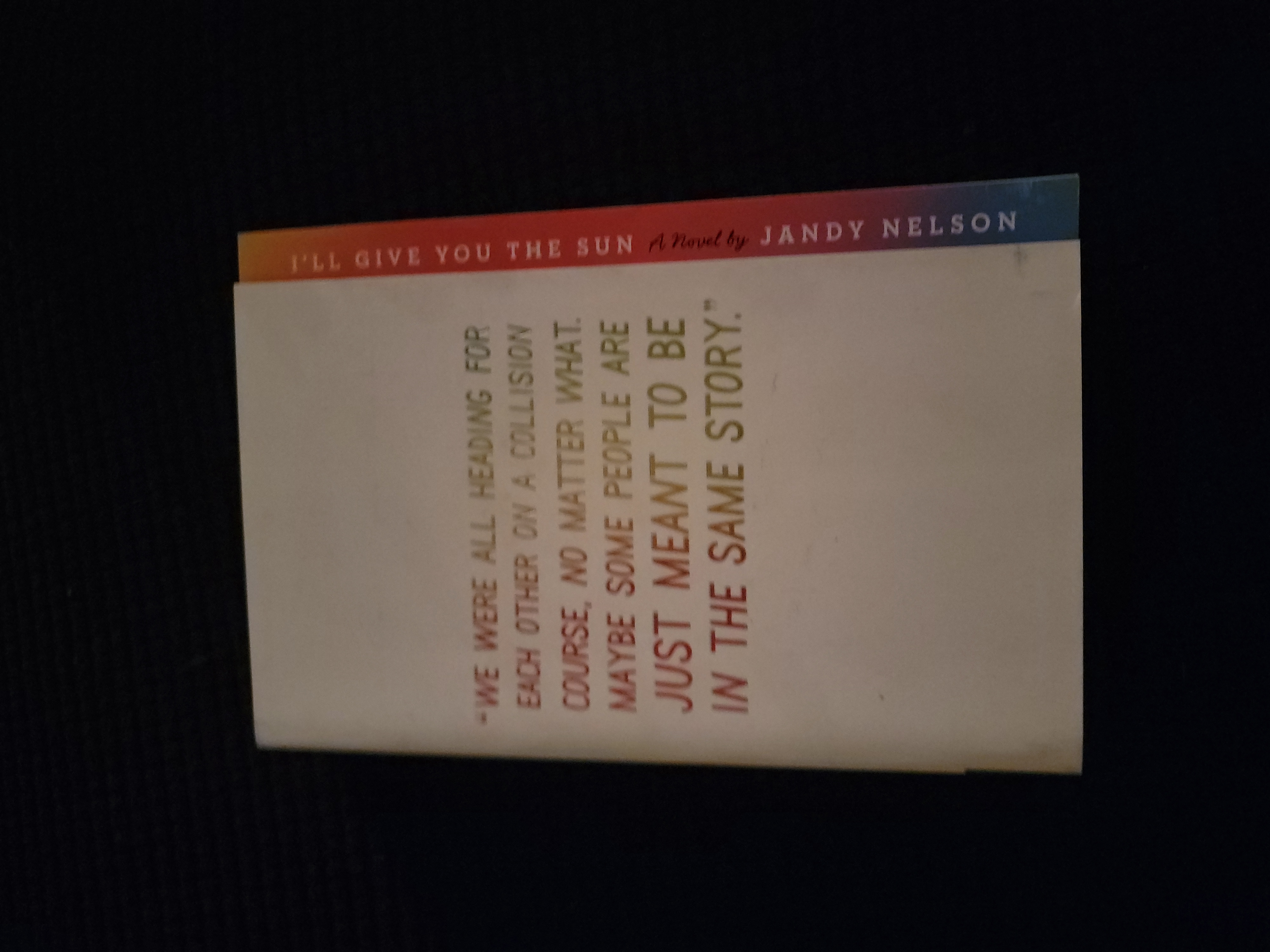 I'll Give You the Sun