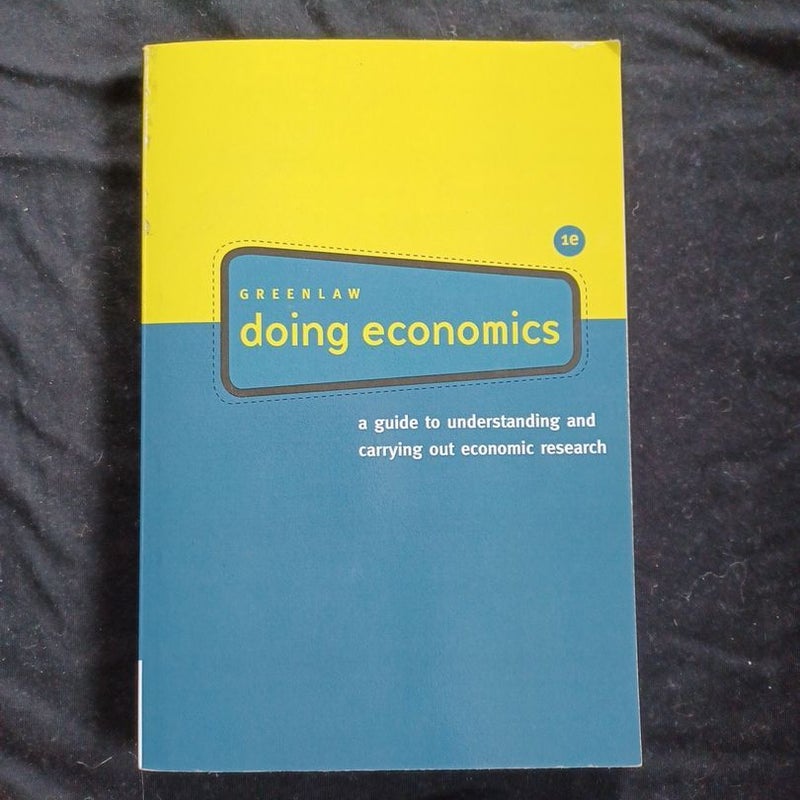 Doing Economics