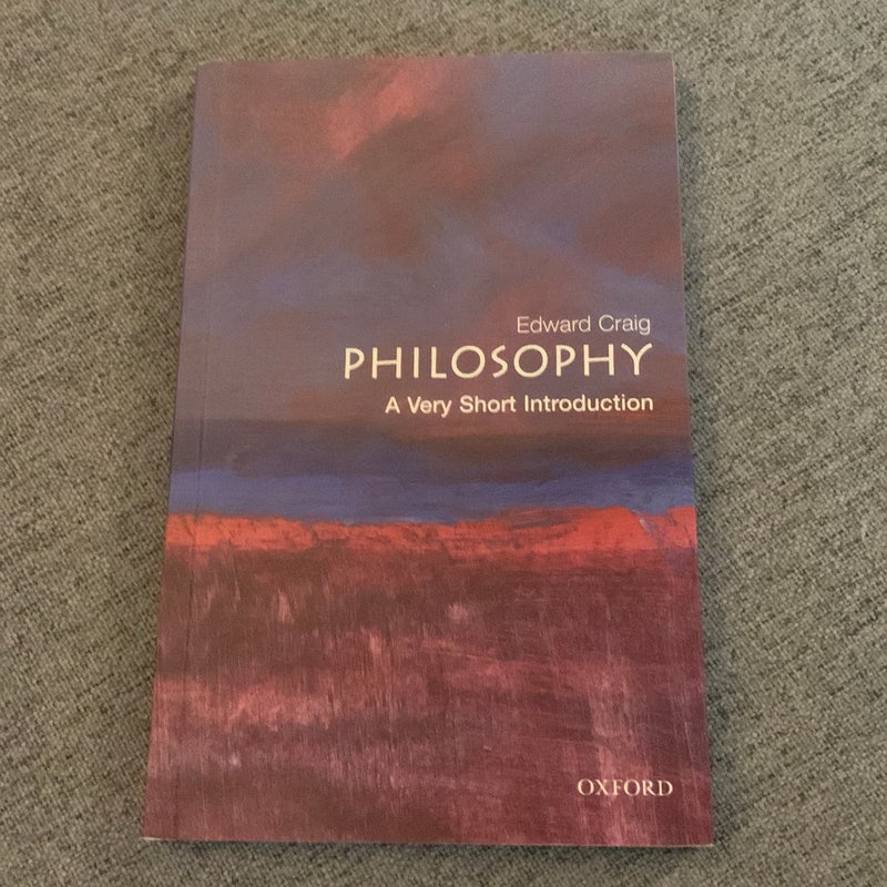 Philosophy: a Very Short Introduction