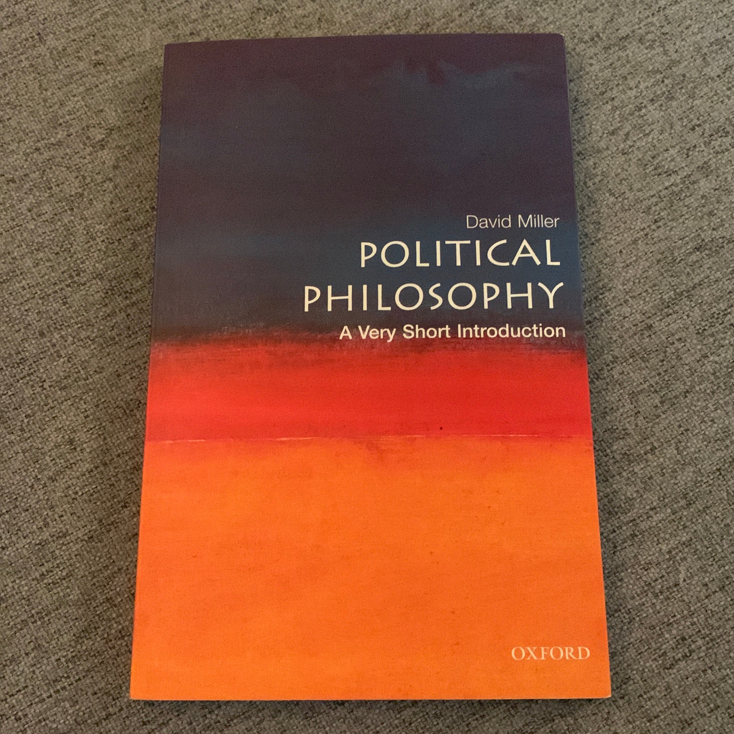 Political Philosophy: a Very Short Introduction