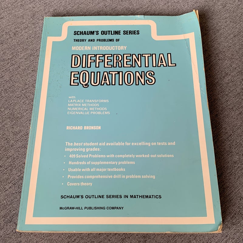 Modern Introductory Differential Equations