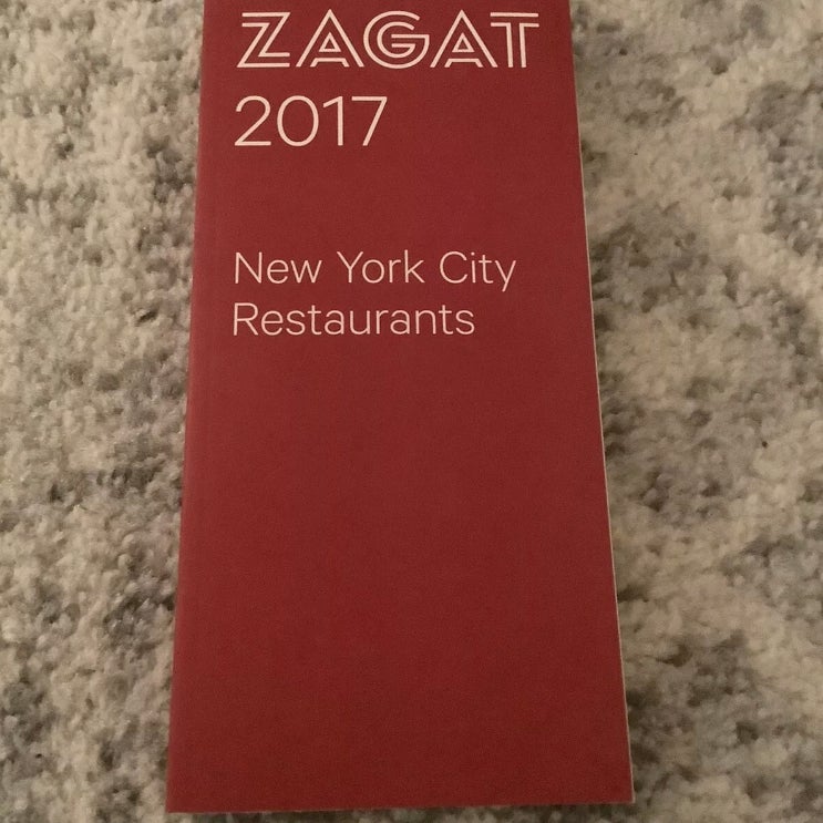 Zagat 2017 New York City Restaurants 