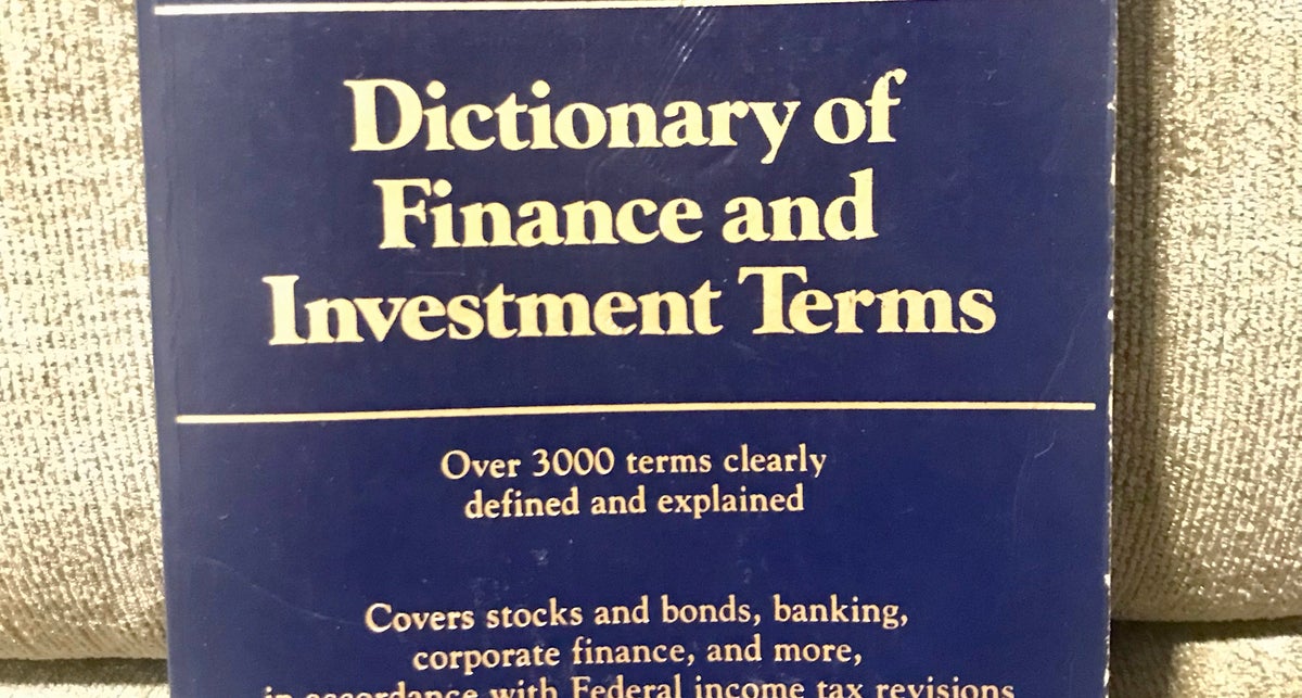 Barron's Dictionary of Finance and Investment Terms by John