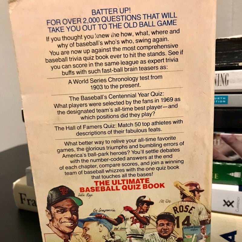 The Ultimate Baseball Quiz Book