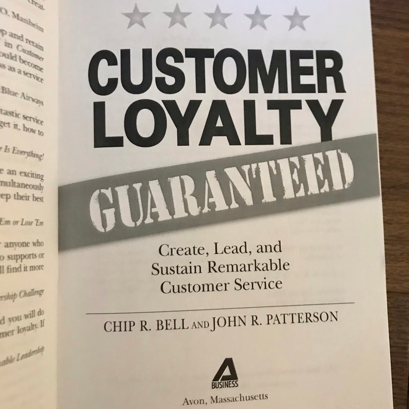 Customer Loyalty Guaranteed 