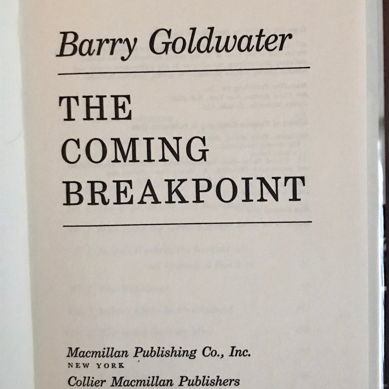 SIGNED — The Coming Breakpoint 
