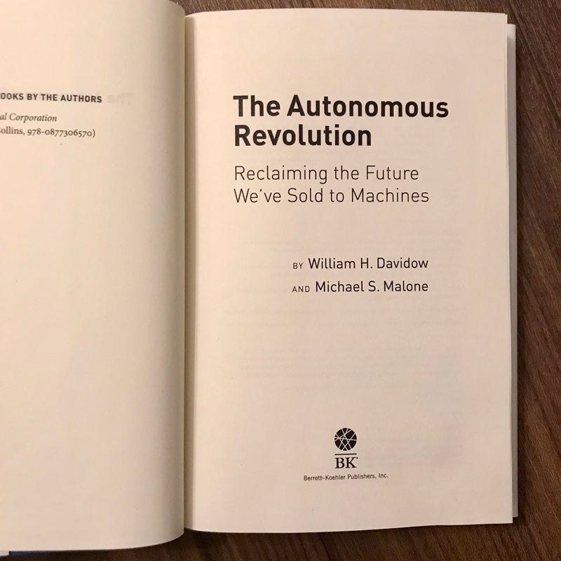 The Autonomous Revolution