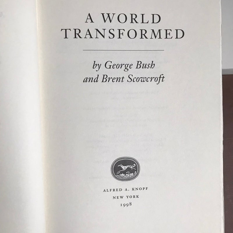 SIGNED — A World Transformed