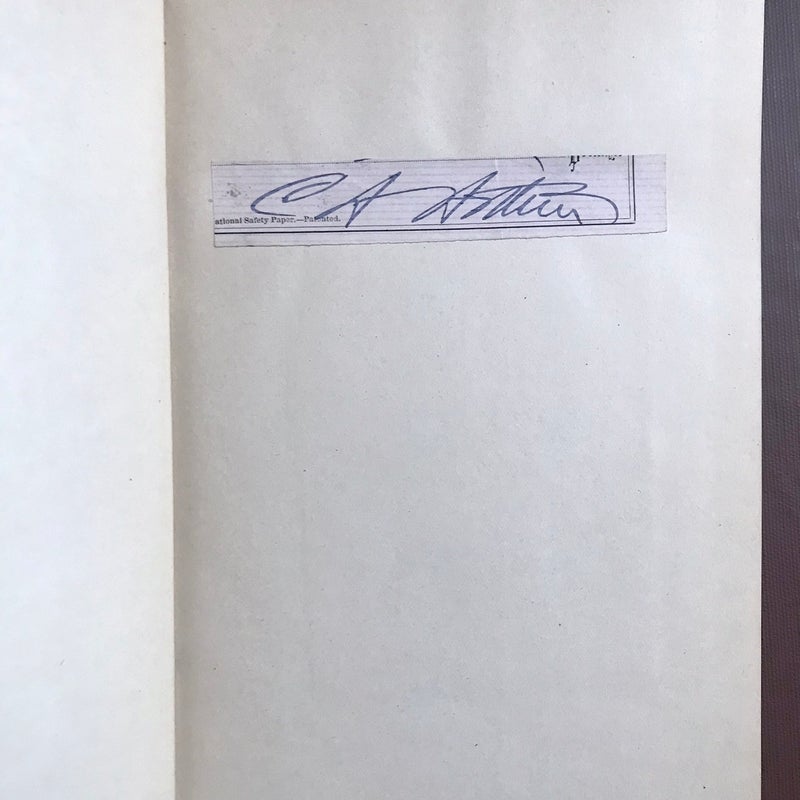 SIGNED—1885 State Papers of Chester A. Arthur
