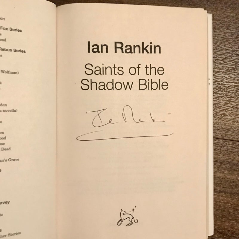 SIGNED—Saints Of The Shadow Bible (Inspector Rebus #19)