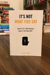 It's Not What You Say