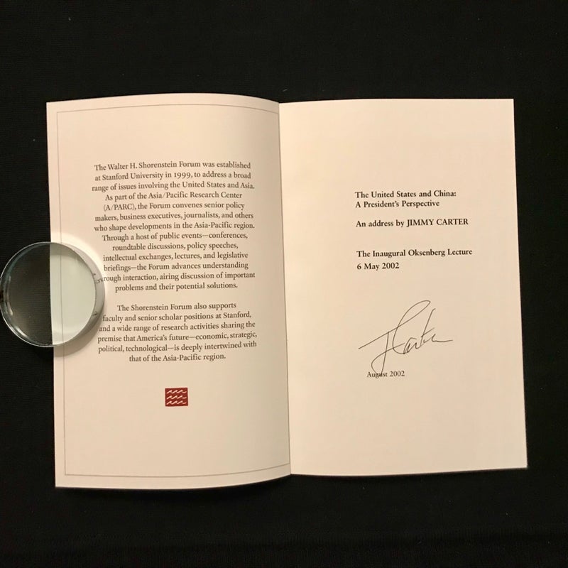 SIGNED—The United States and China