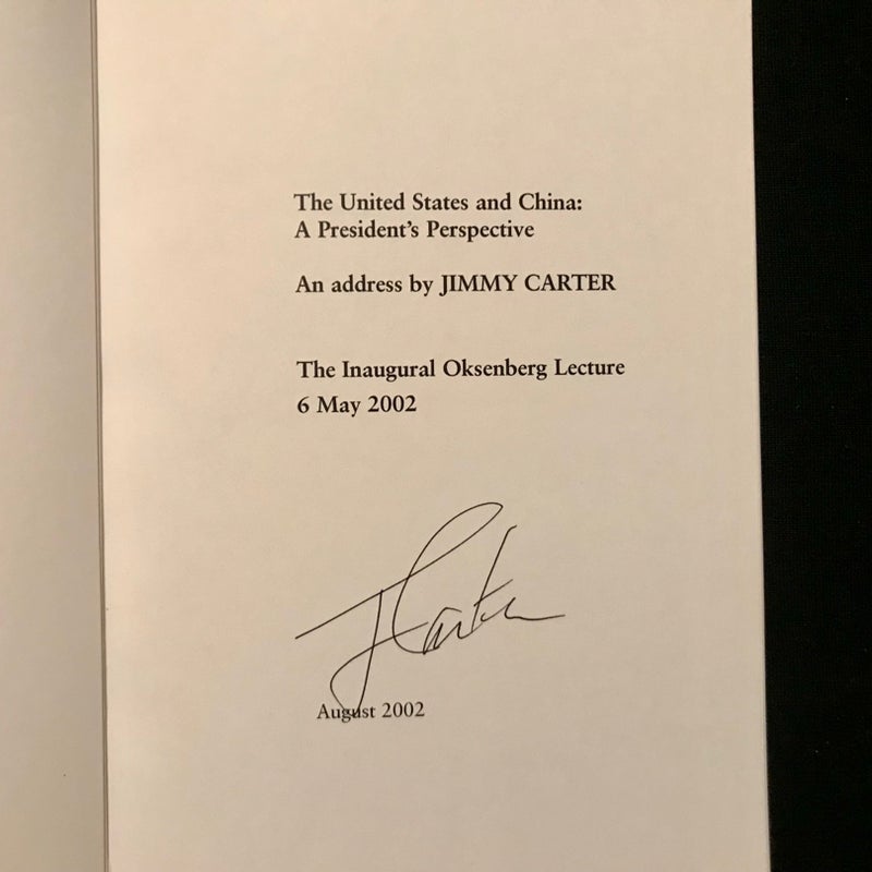SIGNED—The United States and China