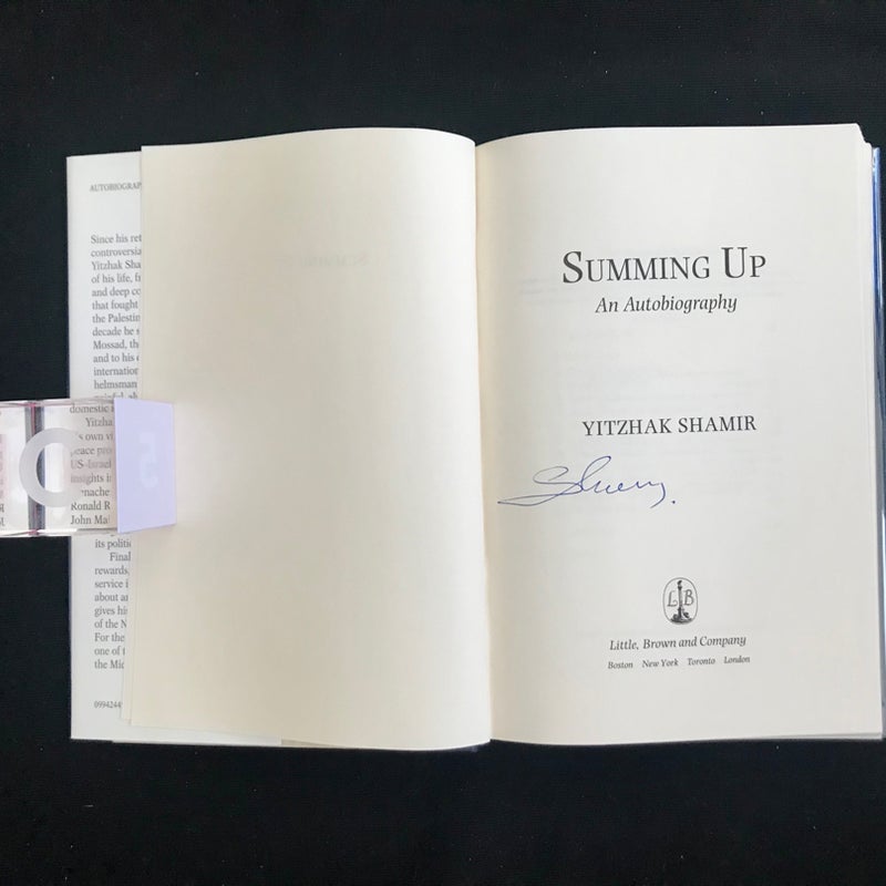 SIGNED—Summing Up