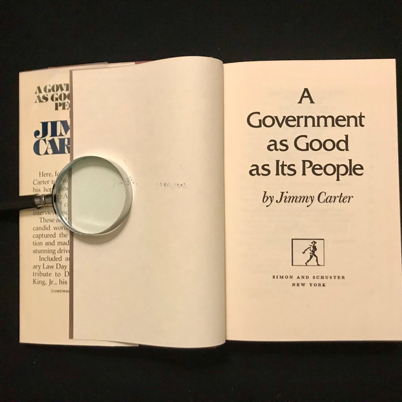 SIGNED—A Government As Good As Its People