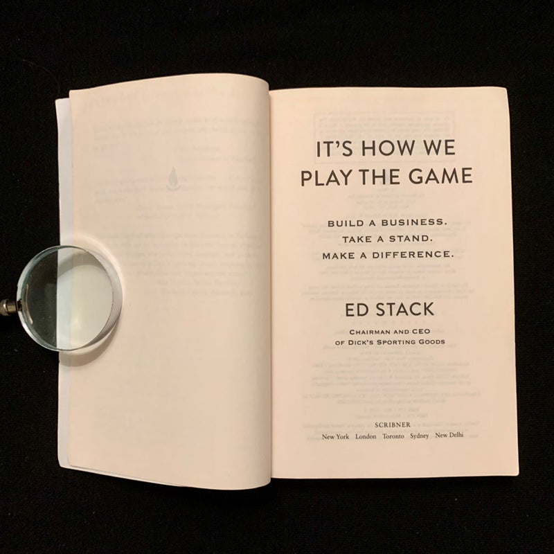 It's How We Play the Game, Book by Ed Stack, Official Publisher Page